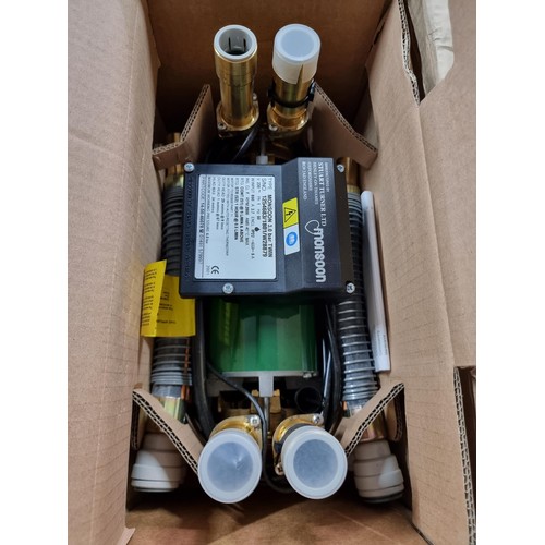 79 - Boxed as new unused Monsoon Shower Booster pump -  3.0 bar twin pump positive head flow. Expensive w... 