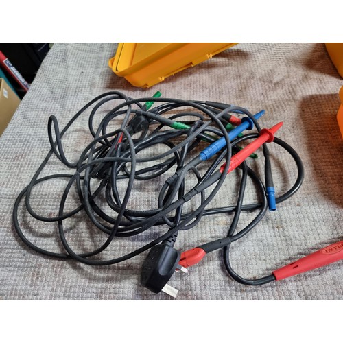 96 - Cased FLUKE 1651B multi-function tester complete with all its cables and probes in excellent wokring... 