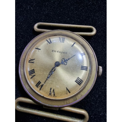 332 - Vintage Bader & Hafner Alarm pocket watch in excellent condition along with an old English brass wat... 