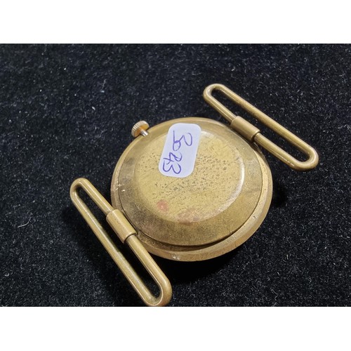 332 - Vintage Bader & Hafner Alarm pocket watch in excellent condition along with an old English brass wat... 