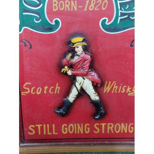 161 - A Vintage wooden Johnnie Walker scotch whisky advertising sign in excellent condition.
Height 61cm, ... 