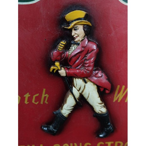 161 - A Vintage wooden Johnnie Walker scotch whisky advertising sign in excellent condition.
Height 61cm, ... 