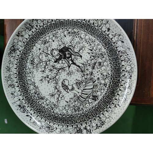 442 - A pair of nymolle Denmark plates. Both decorated by drawings by the artist Glad for Summer and Autum... 