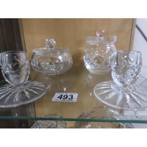 469 - A quantity of glassware and china including a 20 piece Royal Vale part tea set, a quantity of cut gl... 
