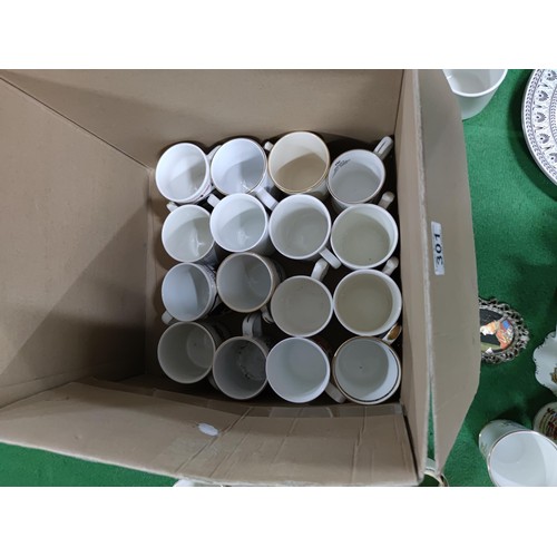 301 - A quantity of Royal memorabilia including 23 mugs, 2 limited edition queen elizabeth 