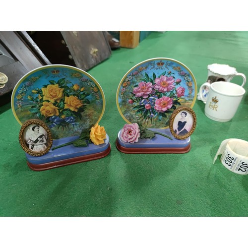 301 - A quantity of Royal memorabilia including 23 mugs, 2 limited edition queen elizabeth 