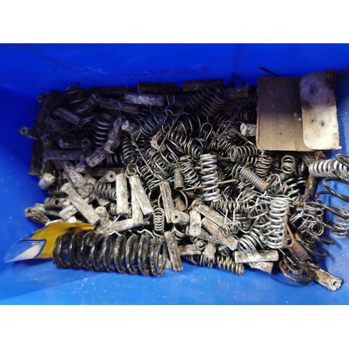 90 - Box of hardware inc organiser boxes, large quantity of nuts and bolts and boxed spot lamp mounts etc