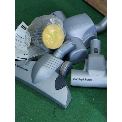 313 - A Morphy Richards performAir pets vacuum cleaner with accessories, spare filter and instruction manu... 
