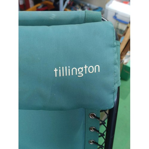314 - A tillington collapsable fisherman's chair with headrest in good order.