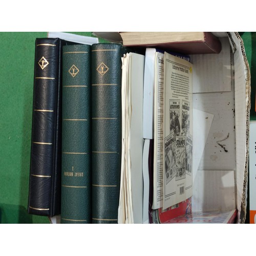 323 - Three empty stamp albums including two Lighthouse with pre-printed GB leaves 1970/92 and another for... 