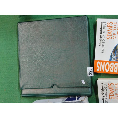 323 - Three empty stamp albums including two Lighthouse with pre-printed GB leaves 1970/92 and another for... 