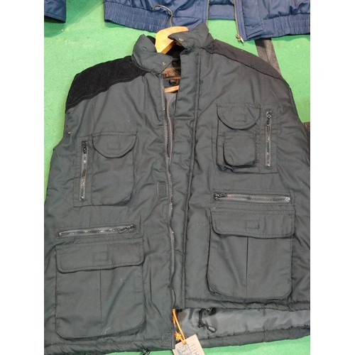 327 - A gents premier man 2XL all weather jacket in good order along with an arctic storm XXL gilet with c... 