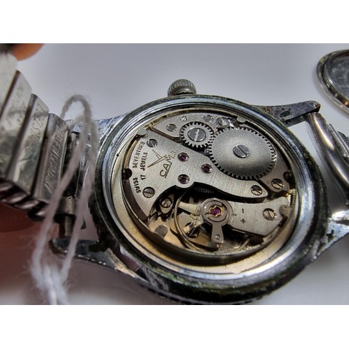 344 - Vintage Camy Geneva seventeen jewels incablock gents watch. 
Watch has been tested for short period ... 