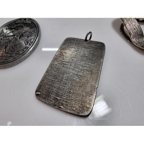 347 - A quantity of collectable jewellery including an unusually pewter pendant most likely Danish, along ... 