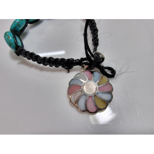 349 - A quantity of jewellery including a 925 silver pendant and chain inset with opal and small diamonds ... 