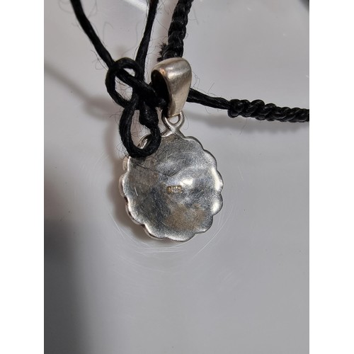 349 - A quantity of jewellery including a 925 silver pendant and chain inset with opal and small diamonds ... 