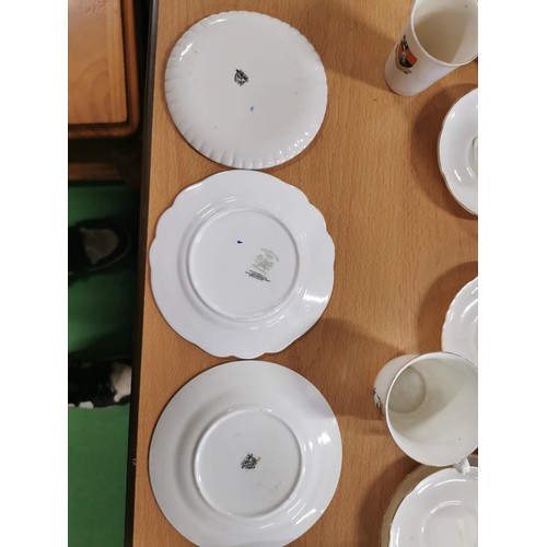 256 - Large quantity of approx.. 40x pieces of vintage crested ware China inc many cups and saucers with v... 