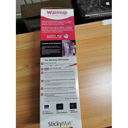 7 - Warmup sticky mat for underfloor heating new in box 50cm by 10 meters covers an area of 5m square 75... 