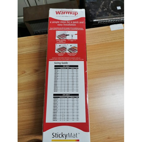 7 - Warmup sticky mat for underfloor heating new in box 50cm by 10 meters covers an area of 5m square 75... 