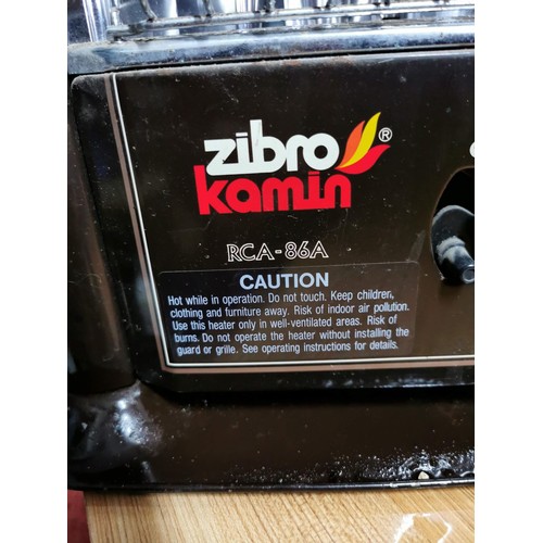 70 - Good quality Zibro kamin turbo electronic paraffin heater model RCA-68E along with a plastic adverti... 