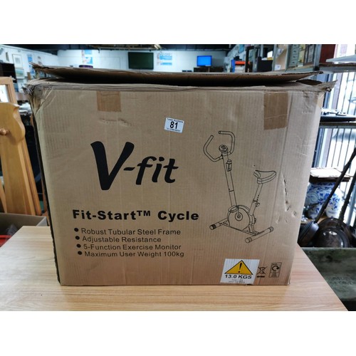 81 - Boxed hardly used fit smart fit cycle complete with instructions in very good order