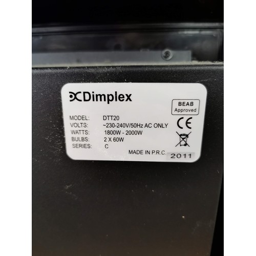 84 - Dimplex electric heater model DTT20 in full working order with fire effect flame