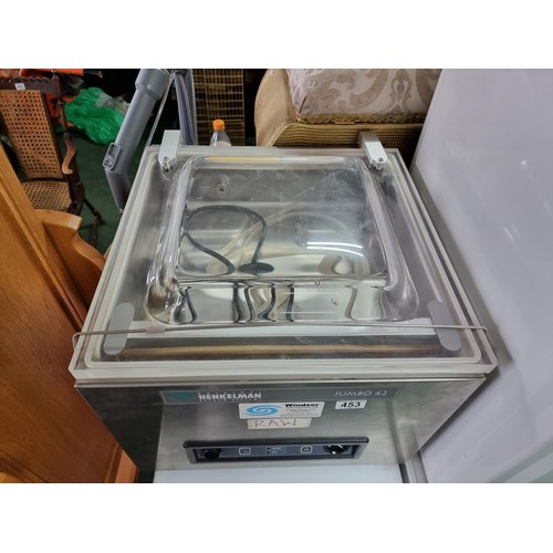 453 - Good quality commercial vacuum packer system by Henkelman model Jumbo 42, for vacuum packing foods e... 