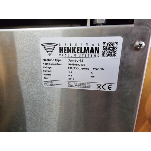 453 - Good quality commercial vacuum packer system by Henkelman model Jumbo 42, for vacuum packing foods e... 