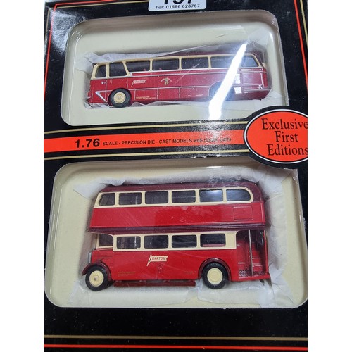 157 - 3 boxed as new diecast vehicle sets including Corgi classics ltd edition, Leyland tiger cub bus, a 2... 