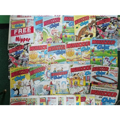 131 - Large collection of Whizzer and Chips comics predominately from the early 1980's in good order a sma... 