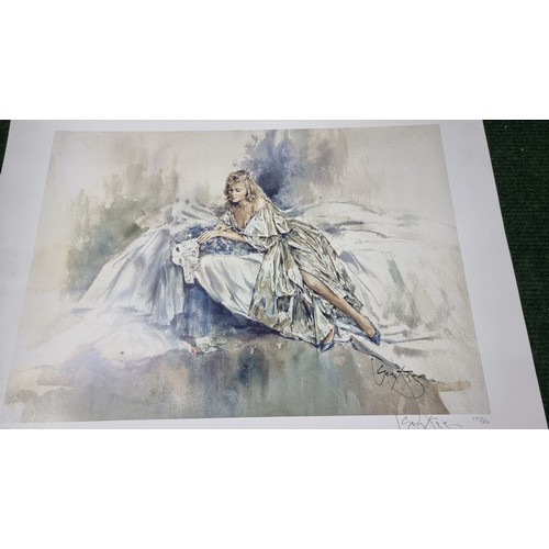 396 - Hand signed limited edition Gordon King print The night of the masquerade along with hand signed lim... 