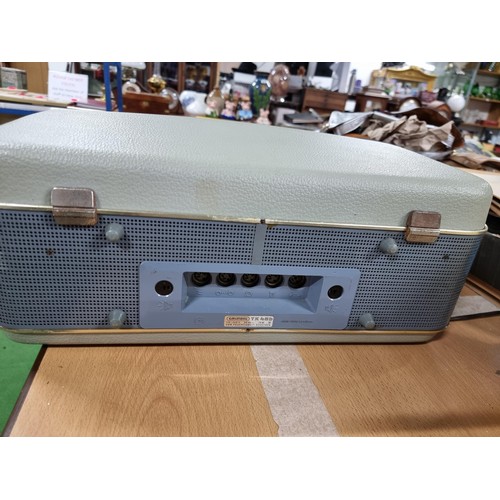 190 - A suitcase style Grundig TK46 stereo reel to reel player in excellent clean condition, has been rece... 