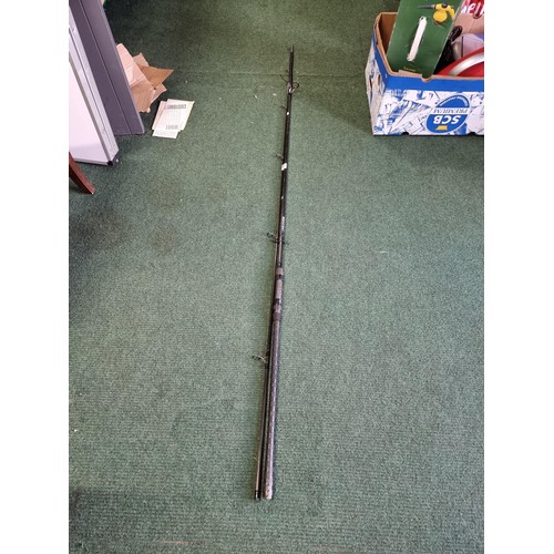 197 - A warrior S by Fox carved 2 piece fishing rod. 12ft 2.75lb in good condition with its sleeve.