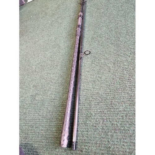 197 - A warrior S by Fox carved 2 piece fishing rod. 12ft 2.75lb in good condition with its sleeve.