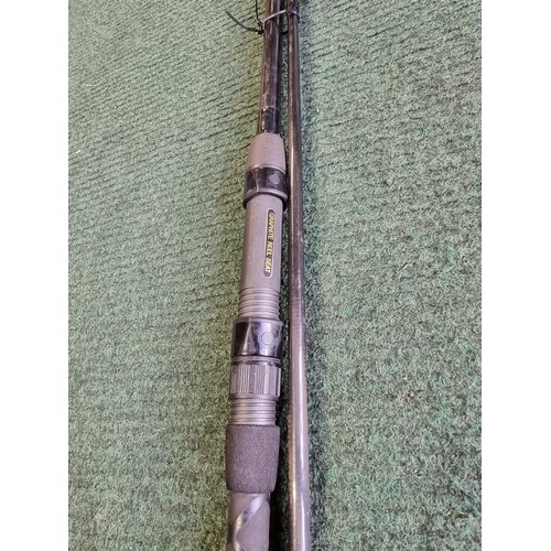 197 - A warrior S by Fox carved 2 piece fishing rod. 12ft 2.75lb in good condition with its sleeve.