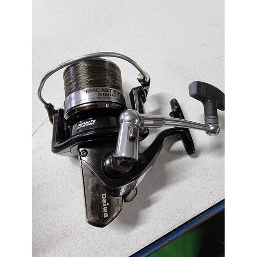 200 - A boxed diawa emcast evo 5000 fishing reel for carp fishing. In good condition, box does not match t... 