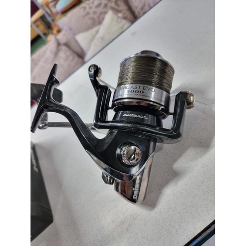 200 - A boxed diawa emcast evo 5000 fishing reel for carp fishing. In good condition, box does not match t... 