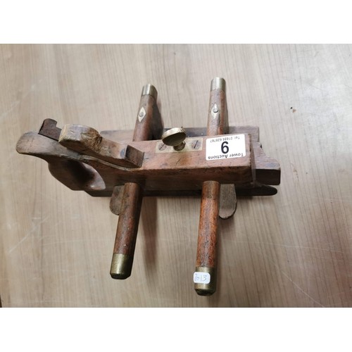 9 - Pair of vintage plough planes inc one marked D. Malloch & Son, J.S. Brown both in excellent conditio... 