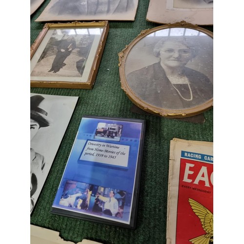 208 - A quantity of interesting Ephemera including large photographs of famous celebrities including Gary ... 