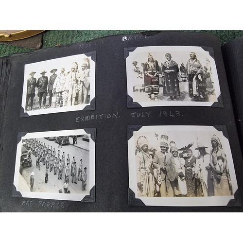 209 - A very interesting comprehensive photograph album mostly from the 1940's covering Canada, soldiers a... 