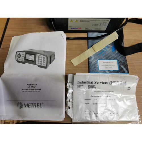 27 - 3x Cased complete Metrel Instaltest multi-function tester , along with a Cased Metrel Alfa PAT MI214... 