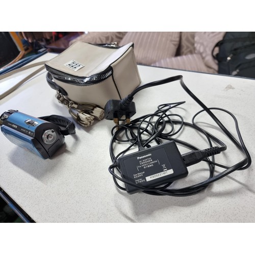 222 - A modern Panasonic SDR/S26 video camera with 70X optical zoom in excellent condition with charger, l... 