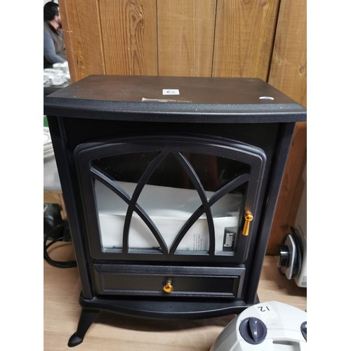 50 - Quantity of 3x heaters inc oil heater, fan heater and a flame effect 1800W Coopers electric stove fi... 