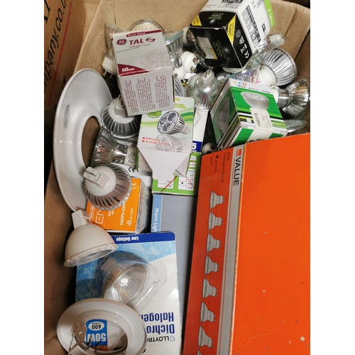 57 - 3x boxes of light bulbs inc 40w, 60w and 100w, predominately bayonet fitting