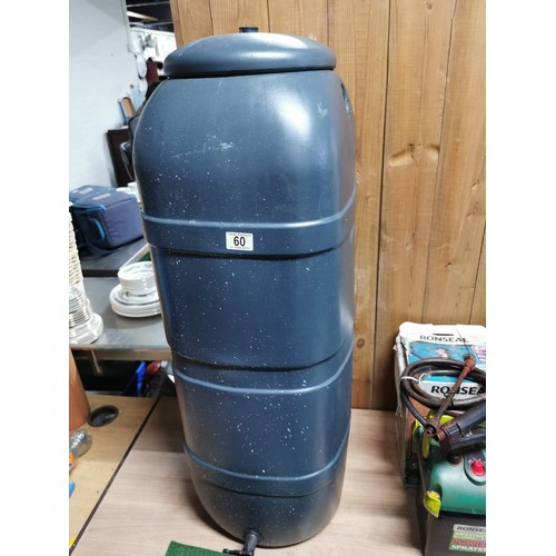 60 - Large thin water butt with lid, along with 2x sprayers inc Ronseal precision power spray other a fen... 