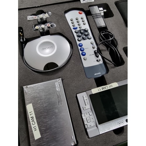 248 - An Archos AV500 digital multimedia player recorder HDD mobile DVR, complete set, appears to have had... 