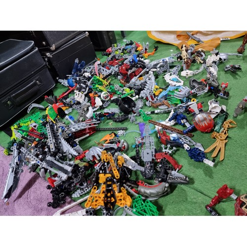 249 - A very large collection of various Lego Bionicle figures and accessories.