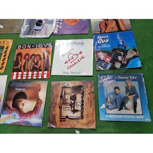 251 - A very large collection of various vinyl 45rpm single records, including bands Marillion, Kayleigh, ... 