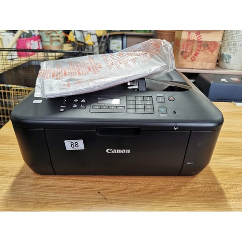 88 - Canon Pixma MX470 Series colour printer and scanner complete with power cable in full working order,... 