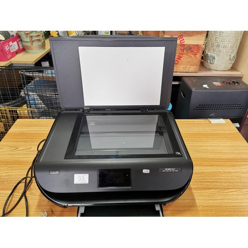 93 - HP Envy 4527 printer scanner complete with spare tri colour ink cartridge, in full working order com... 